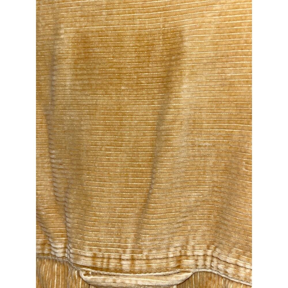 Eddie Bauer Vintage 90s Band Collar Corduroy Shirt Mens XL Mustard Yellow EUC - Picture 6 of 9